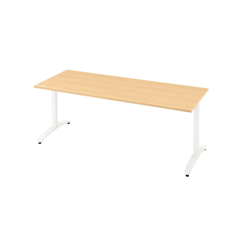 プラス ロンナ(ronna) 標準天板 T字脚 長方形 配線口なし ミーティングテーブル W1500×D750×H720 NN-1507TAR