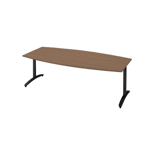 プラス ロンナ(ronna) 標準天板 T字脚 ボート形 配線口なし ミーティングテーブル W2100×D1000×H720 NN-2110TAB