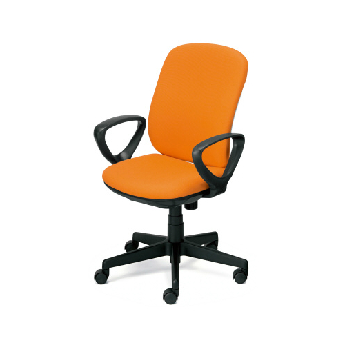 プラス プリセアチェア(Presea) ハイバック  ホワイトシェル 布タイプ ループ肘 KB-K53SL