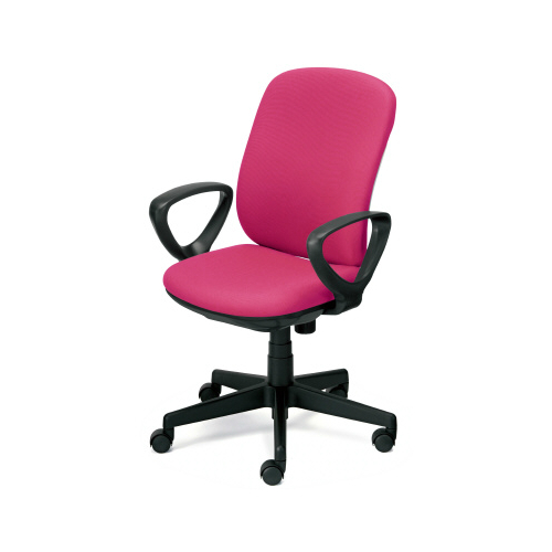 プラス プリセアチェア(Presea) ハイバック  ホワイトシェル 布タイプ ループ肘 KB-K53SL