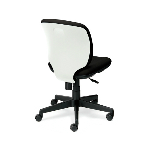 プラス プリセアチェア(Presea) ローバック  ホワイトシェル 布タイプ 肘なし KC-K56SL