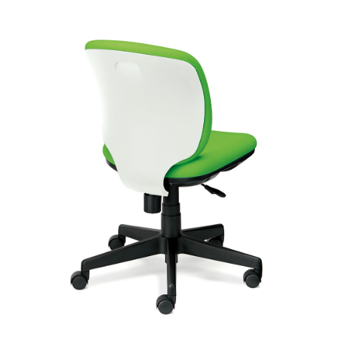 プラス プリセアチェア(Presea) ローバック  ホワイトシェル 布タイプ 肘なし KC-K56SL