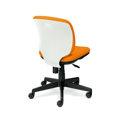 プラス プリセアチェア(Presea) ローバック  ホワイトシェル 布タイプ 肘なし KC-K56SL