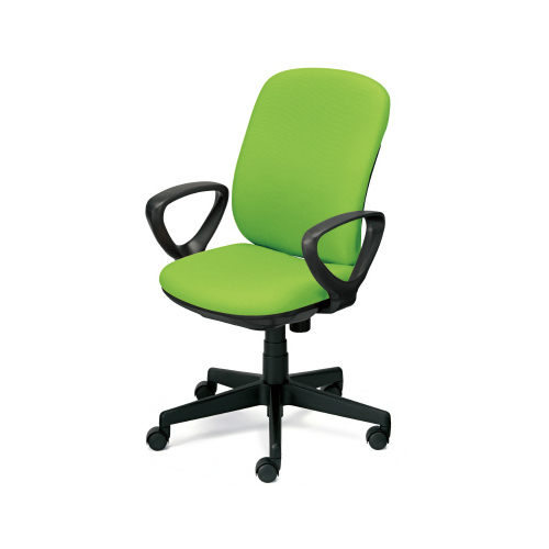 プラス プリセアチェア(Presea) ハイバック  ブラックシェル 布タイプ ループ肘 KB-K63SL