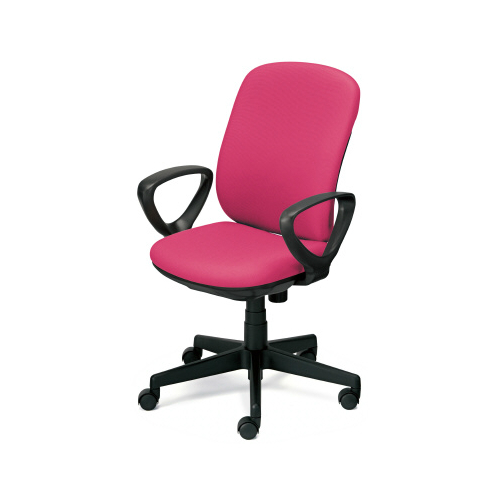 プラス プリセアチェア(Presea) ハイバック  ブラックシェル 布タイプ ループ肘 KB-K63SL