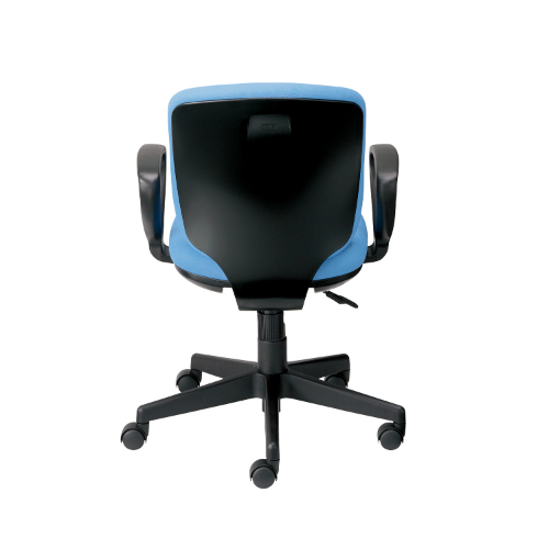 プラス プリセアチェア(Presea) ローバック  ブラックシェル 布タイプ ループ肘 KB-K66SL