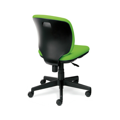 プラス プリセアチェア(Presea) ローバック  ブラックシェル 布タイプ 肘なし KC-K66SL