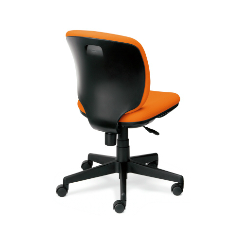 プラス プリセアチェア(Presea) ローバック  ブラックシェル 布タイプ 肘なし KC-K66SL