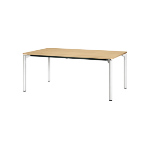 プラス エムゼロテーブル(M0 Table) ミーティングテーブル ホワイト脚 W1800×D900×H720 MT-YM1890