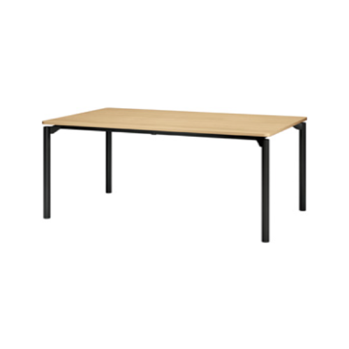プラス エムゼロテーブル(M0 Table) ミーティングテーブル ブラック脚 W1800×D750×H720 MT-YM1875