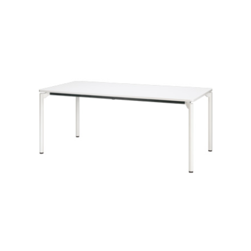 プラス エムゼロテーブル(M0 Table) ミーティングテーブル ホワイト脚 W1800×D750×H720 MT-YM1875