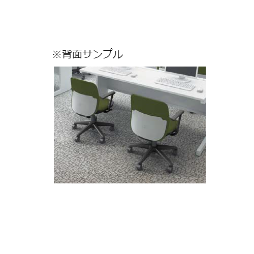 ウチダ エニーザチェア クロス ホワイトグレイシェル L型肘 ナイロン/ゴムキャスター AF2-110W/AF2-115W 5-301-16