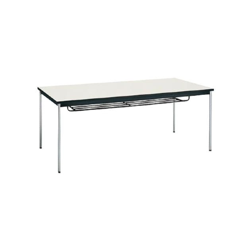 コクヨ ミーティング用テーブル 棚付き 丸脚メッキ BT-S315