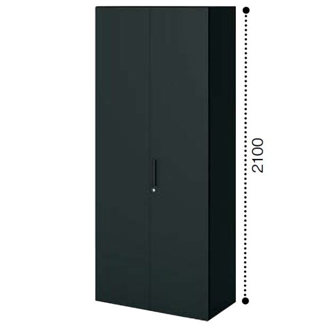 コクヨ エディア ブラックタイプ H2100タイプ 両開き扉タイプ 下置き ベース必要 BWU-S89F6