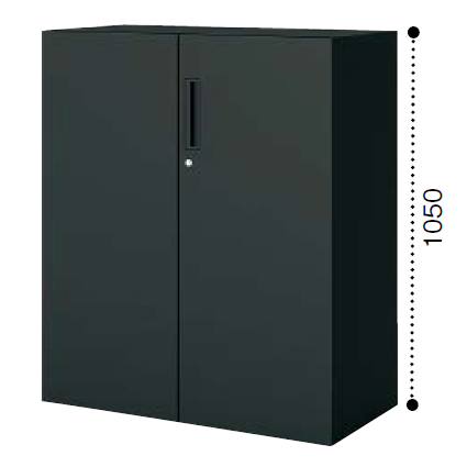 コクヨ エディア ブラックタイプ H1050タイプ 両開き扉 下置き ベース必要 BWU-SD59F6