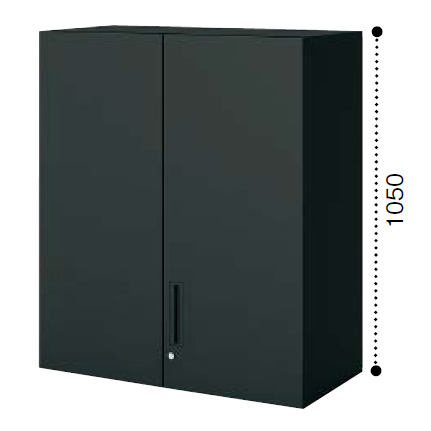 コクヨ エディア ブラックタイプ H1050タイプ 両開き扉 上置き BWU-SU59F6