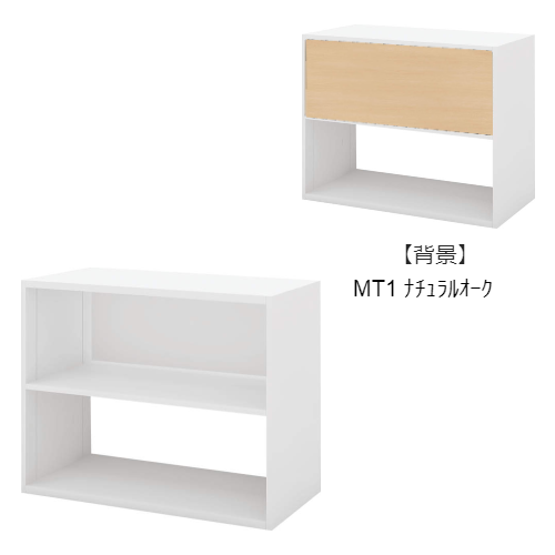 コクヨ エディア フリーパネル 2段 ホワイト 上段パネル 木目 BWU-WKB39SAW