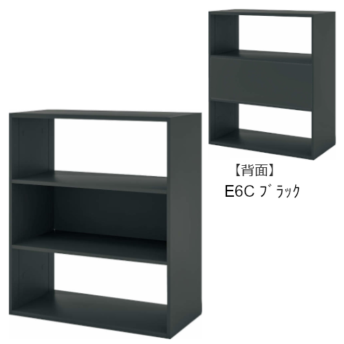 コクヨ エディア フリーパネル 3段 ブラック 中段 ブラック(塗装) BWU-WKB59E6C