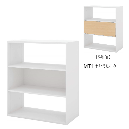 コクヨ エディア フリーパネル 3段 ホワイト 中段パネル 木目 BWU-WKB59SAW