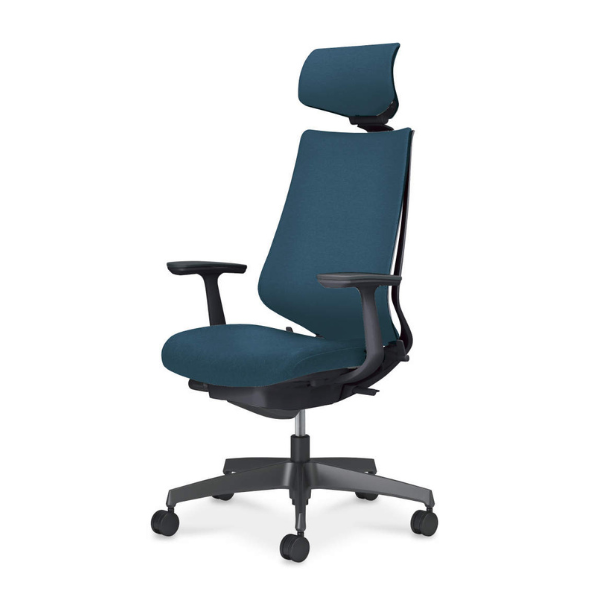 コクヨ　デュオラ2チェア クッションタイプ 樹脂脚 ヘッドレスト付きタイプ T型肘 C08-B310CW/C08-B310CU