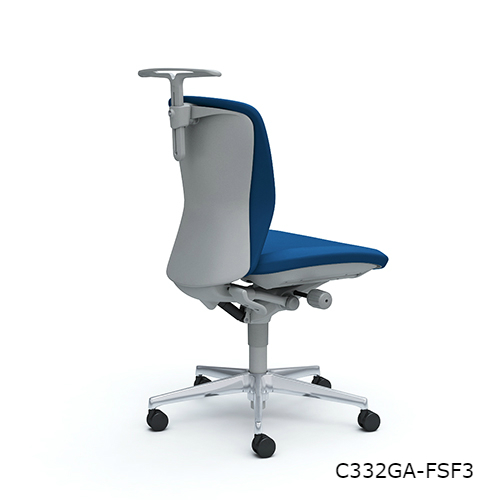 オカムラ スラートチェア(sulato) ローバック 肘なし ハンガー付 アルミ脚 ナイロンキャスター  C332WA-FS/C332ZA-FS/C332GA-FS