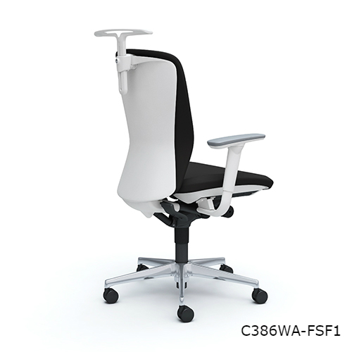 オカムラ スラート ハイバック アジャストアーム ハンガー付 アルミ脚 ナイロンキャスター C386WA-FS/C386ZA-FS/C386GA-FS