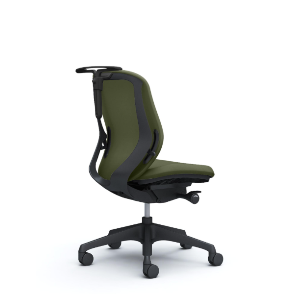 オカムラ シルフィーチェア ローバック クッション (プレーン) 肘なし 樹脂成型脚 C634XR-FSJ9