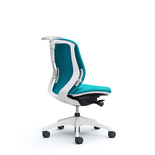 オカムラ シルフィーチェア ローバック クッションタイプ (プレーン) 肘なし ハンガー付 樹脂成型脚 C634XR-FS/C634XW-FS