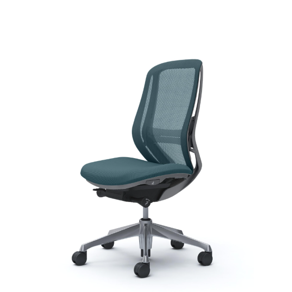 オカムラ シルフィーチェア ハイバック メッシュ 肘なし ポリッシュ脚 C635BE-FM7A