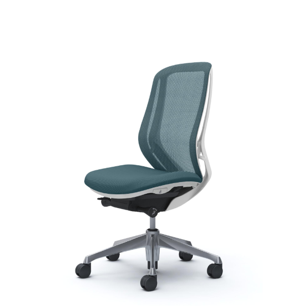 オカムラ シルフィーチェア ハイバック メッシュ 肘なし ポリッシュ脚 C635BW-FM7A