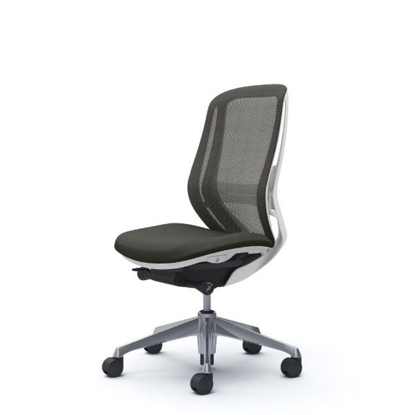 オカムラ シルフィーチェア ハイバック メッシュ 肘なし ポリッシュ脚 C635BZ-FM4A