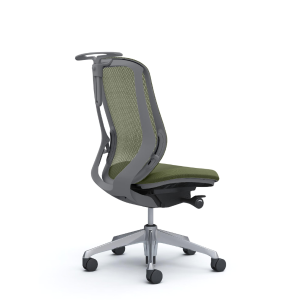 オカムラ シルフィーチェア ハイバック メッシュ 肘なし ポリッシュ脚 C636BA-FM9A