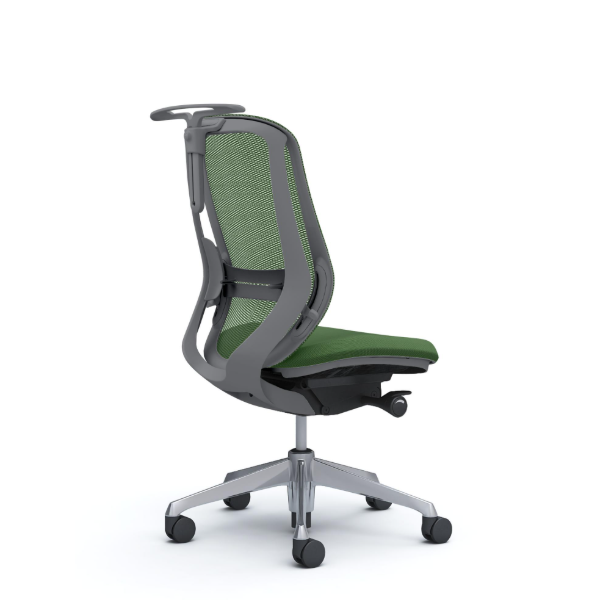 オカムラ シルフィーチェア ハイバック メッシュ 肘なし ポリッシュ脚 C636BE-FMR5