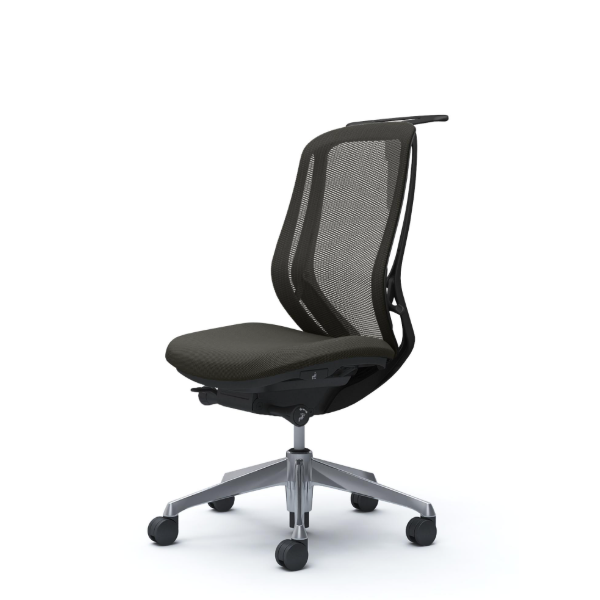 オカムラ シルフィーチェア ハイバック メッシュ 肘なし ポリッシュ脚 C636BR-FM4A