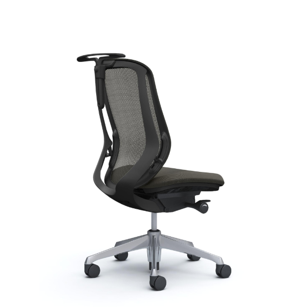 オカムラ シルフィーチェア ハイバック メッシュ 肘なし ポリッシュ脚 C636BR-FM4A