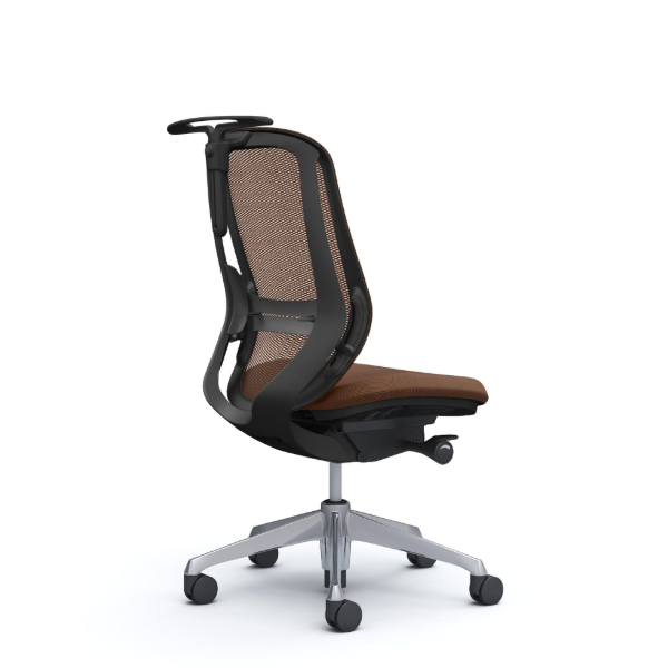 オカムラ シルフィーチェア ハイバック メッシュ 肘なし ポリッシュ脚 C636BS-FM0A