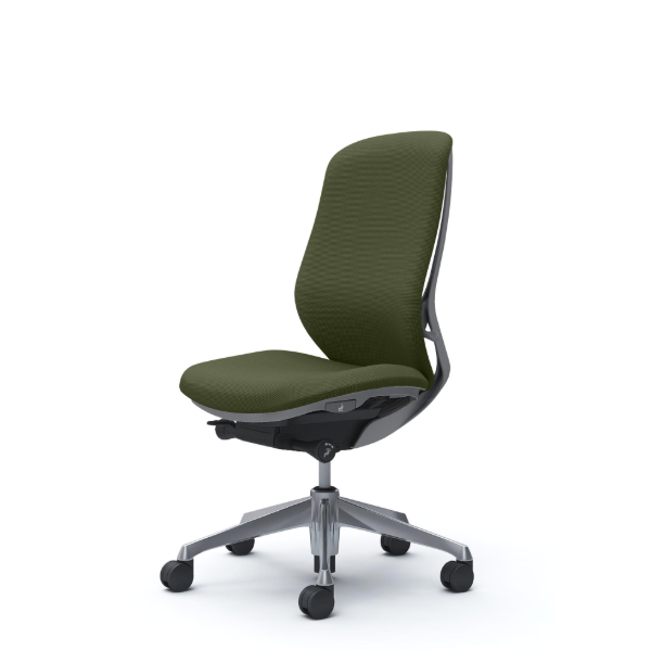 オカムラ シルフィーチェア ハイバック クッション (プレーン) 肘なし ポリッシュ脚 C637BA-FSJ9