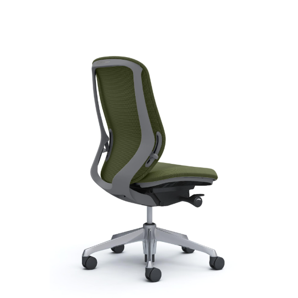 オカムラ シルフィーチェア ハイバック クッション (プレーン) 肘なし ポリッシュ脚 C637BA-FSJ9