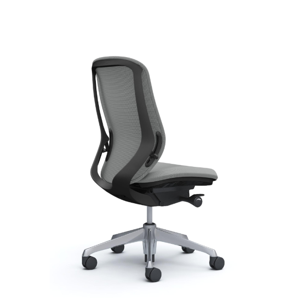 オカムラ シルフィーチェア ハイバック クッション (プレーン) 肘なし ポリッシュ脚 C637BR-FSG3