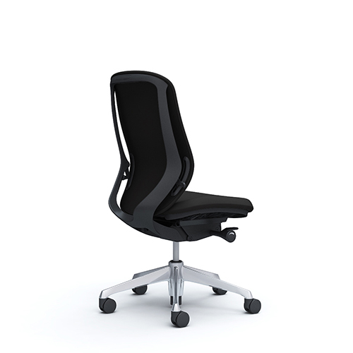 オカムラ シルフィーチェア ハイバック クッションタイプ (プレーン) 肘なし ポリッシュ脚  C637BR-FS/C637BW-FS