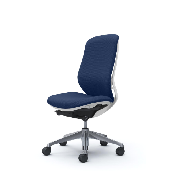 オカムラ シルフィーチェア ハイバック クッション (プレーン) 肘なし ポリッシュ脚 C637BW-FSG4