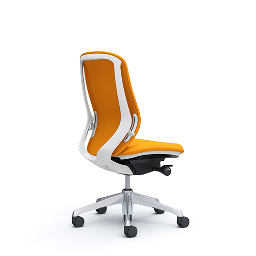 シルフィーチェア ハイバック クッション 肘なし ポリッシュ脚  C637BR-FS/C637BW-FS