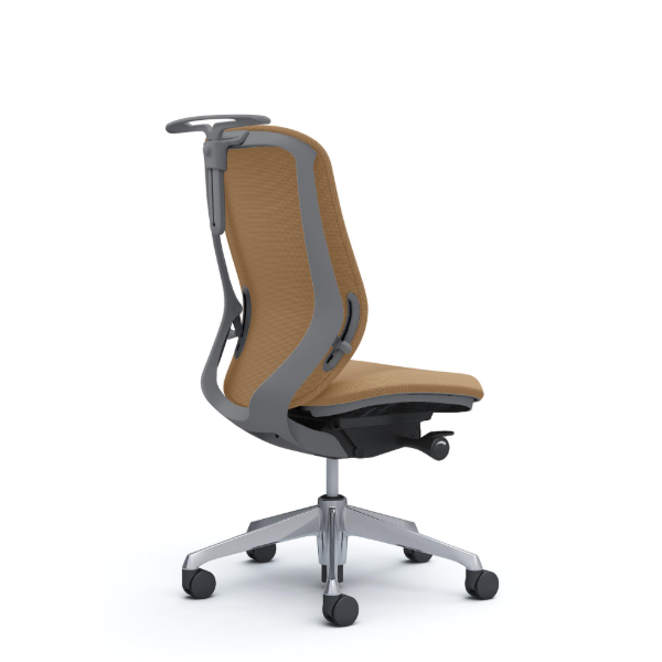 オカムラ シルフィーチェア ハイバック クッション (プレーン) 肘なし ポリッシュ脚 C638BA-FSF7