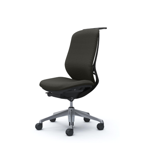 オカムラ シルフィーチェア ハイバック クッション (プレーン) 肘なし ポリッシュ脚 C638BR-FSJ4