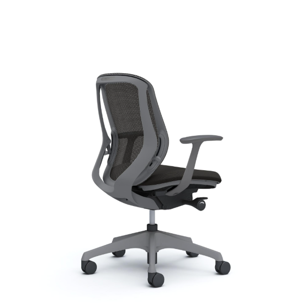 オカムラ シルフィーチェア ローバック メッシュ デザインアーム 樹脂成型脚 C641XA-FMP1