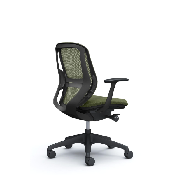 オカムラ シルフィーチェア ローバック メッシュ デザインアーム 樹脂成型脚 C641XS-FM9A