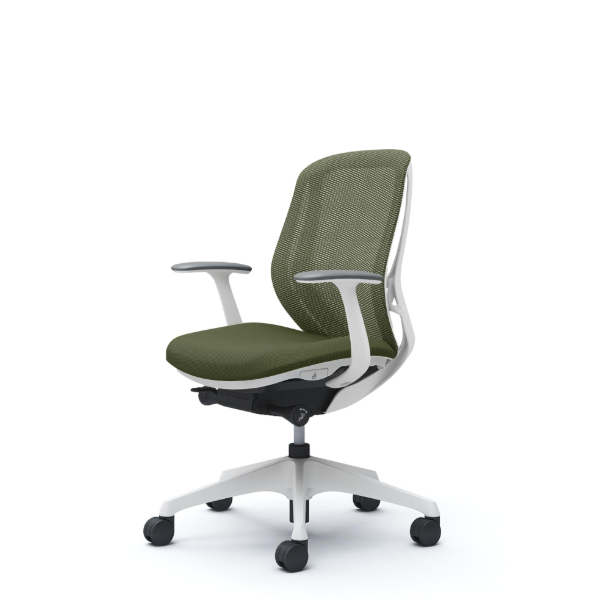 オカムラ シルフィーチェア ローバック メッシュ デザインアーム 樹脂成型脚 C641XW-FM9A