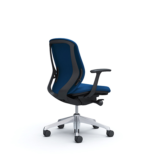 オカムラ シルフィーチェア ローバック クッションタイプ (プレーン) デザインアーム ポリッシュ脚  C643BR-FS/C643BW-FS