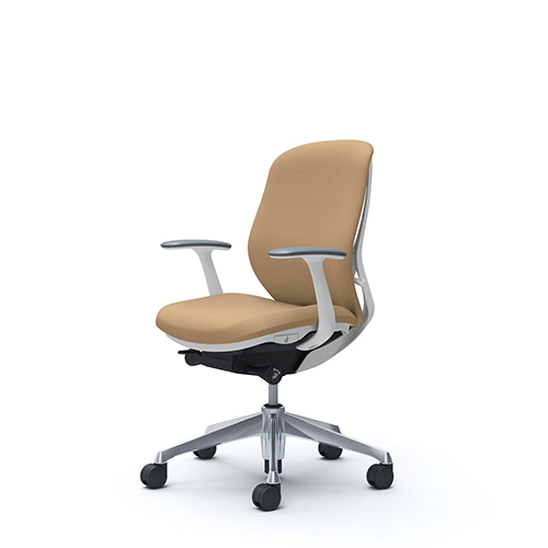 シルフィーチェア ローバック クッション デザインアーム ポリッシュ脚  C643BR-FS/C643BW-FS