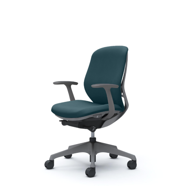 オカムラ シルフィーチェア ローバック クッション (プレーン) デザインアーム 樹脂成型脚 C643XA-FSJ7